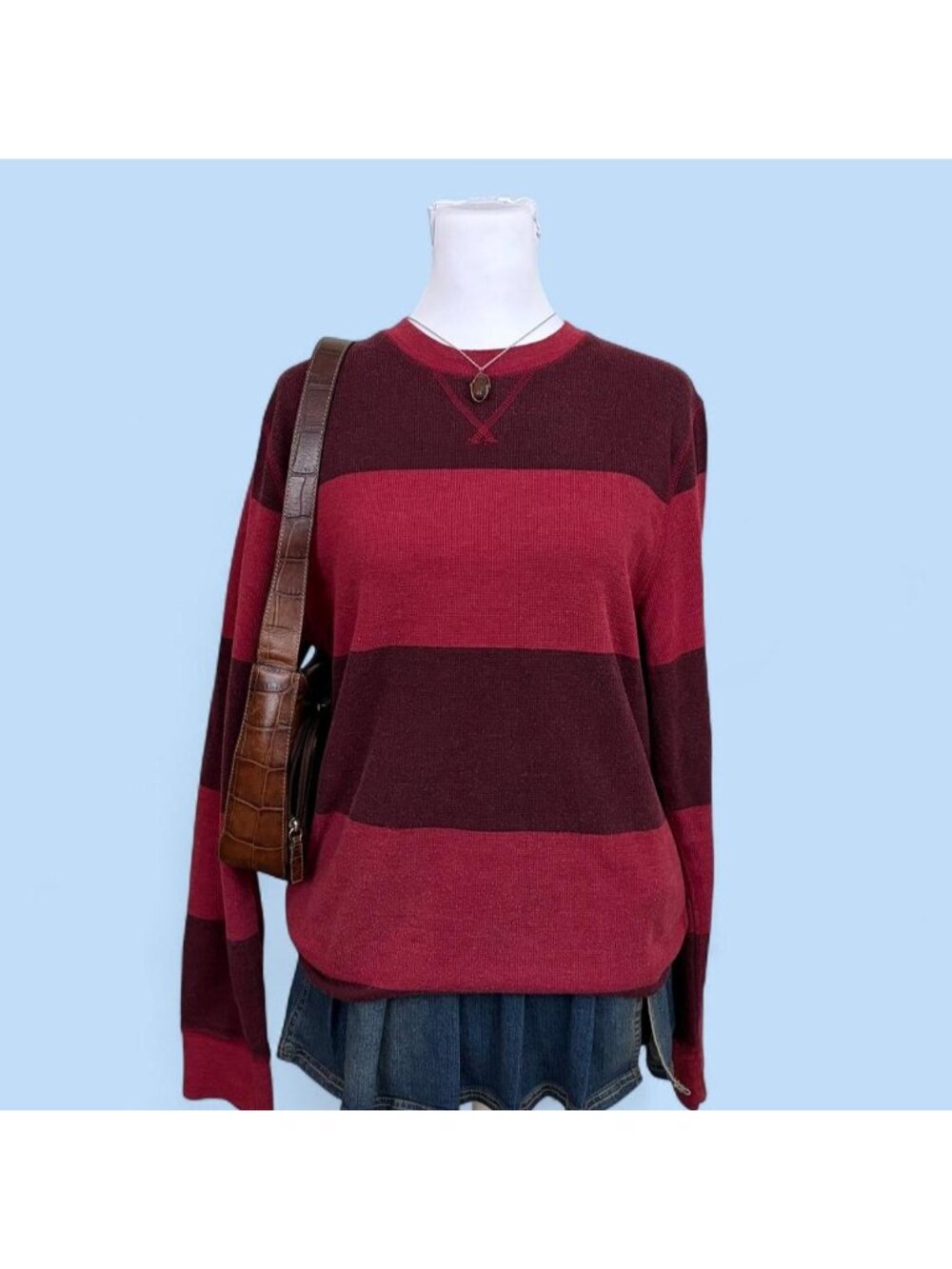 striped alt emo skate grunge thermal